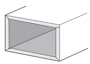 Fig. 17a. Type I duct liner: three corners folded, one corner lapped