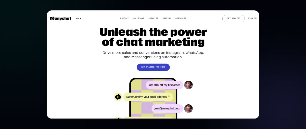 Công cụ marketing online Manychat