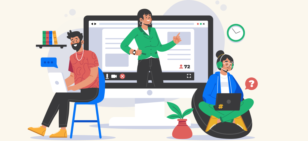 dạy học trực tuyến trên website