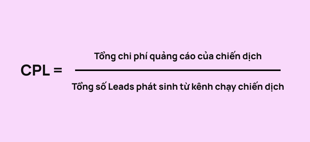 Công thức tính Cost Per Lead