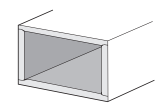 Fig. 17b. Type I duct liner: corners lapped and slightly compressed