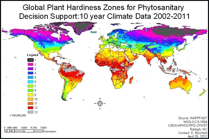 World Hardiness Zone Map Growing A Little | Organic Gardening | Guides