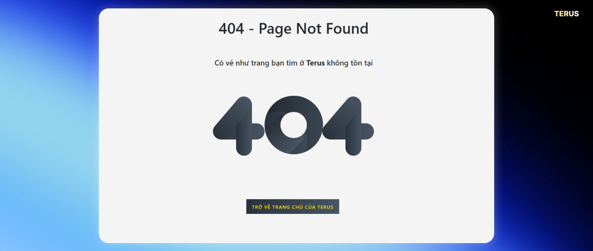 404 Page not found
