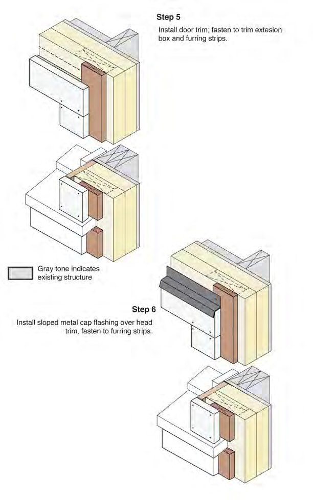 Exterior Door in Wall 1B—Trim Installation Sequence