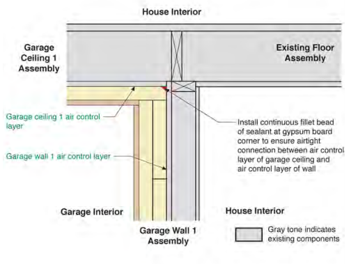 Garage Ceiling 1 to Garage Wall 1