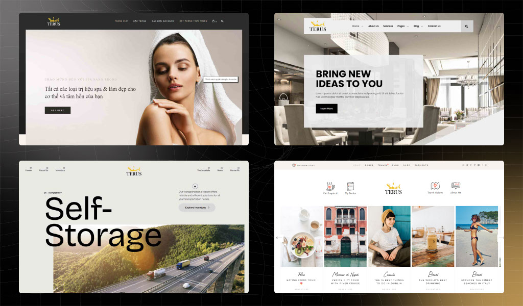 Mẫu Homepage tham khảo 1