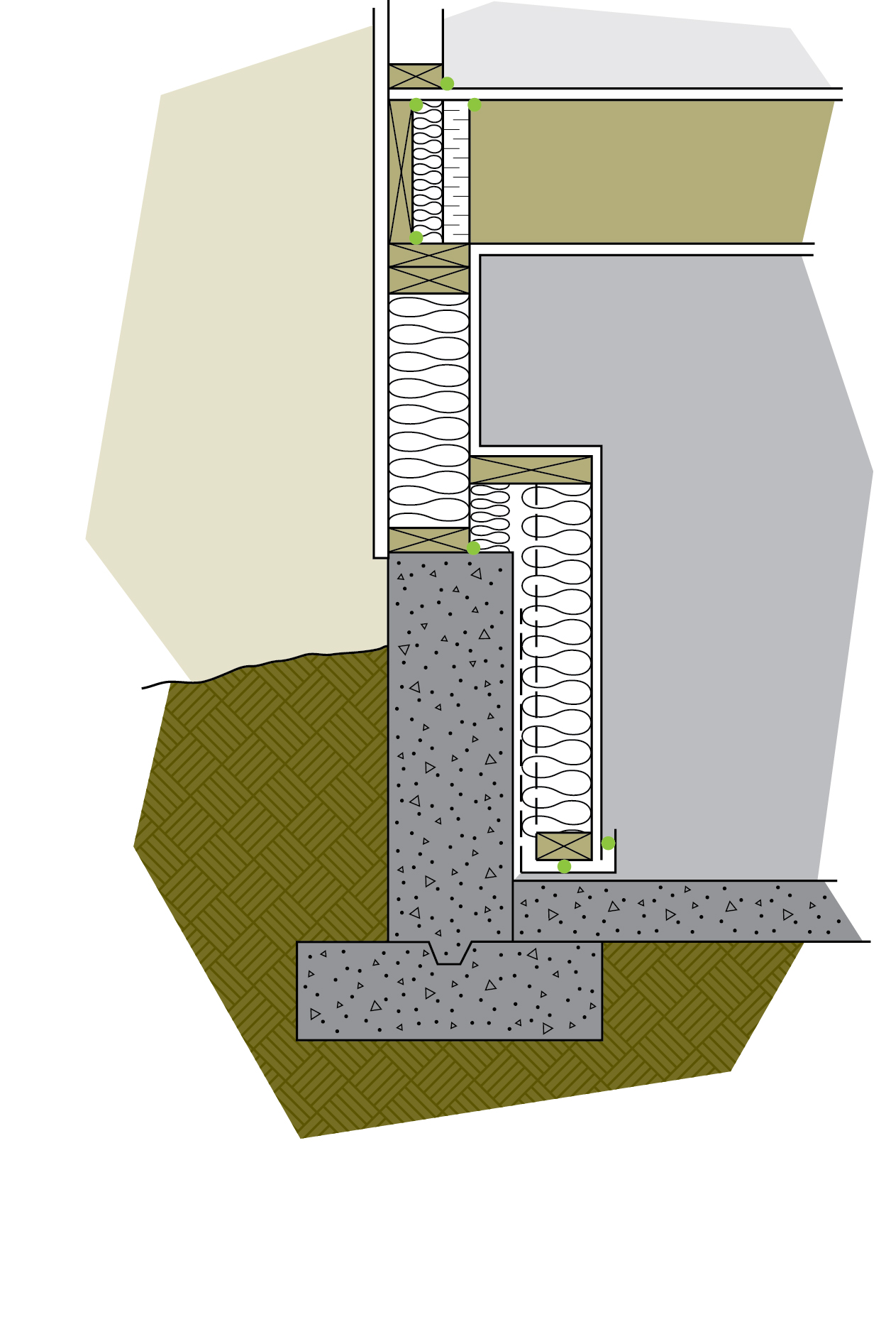 Insulating a pony wall is a two-step process that creates a small ledge