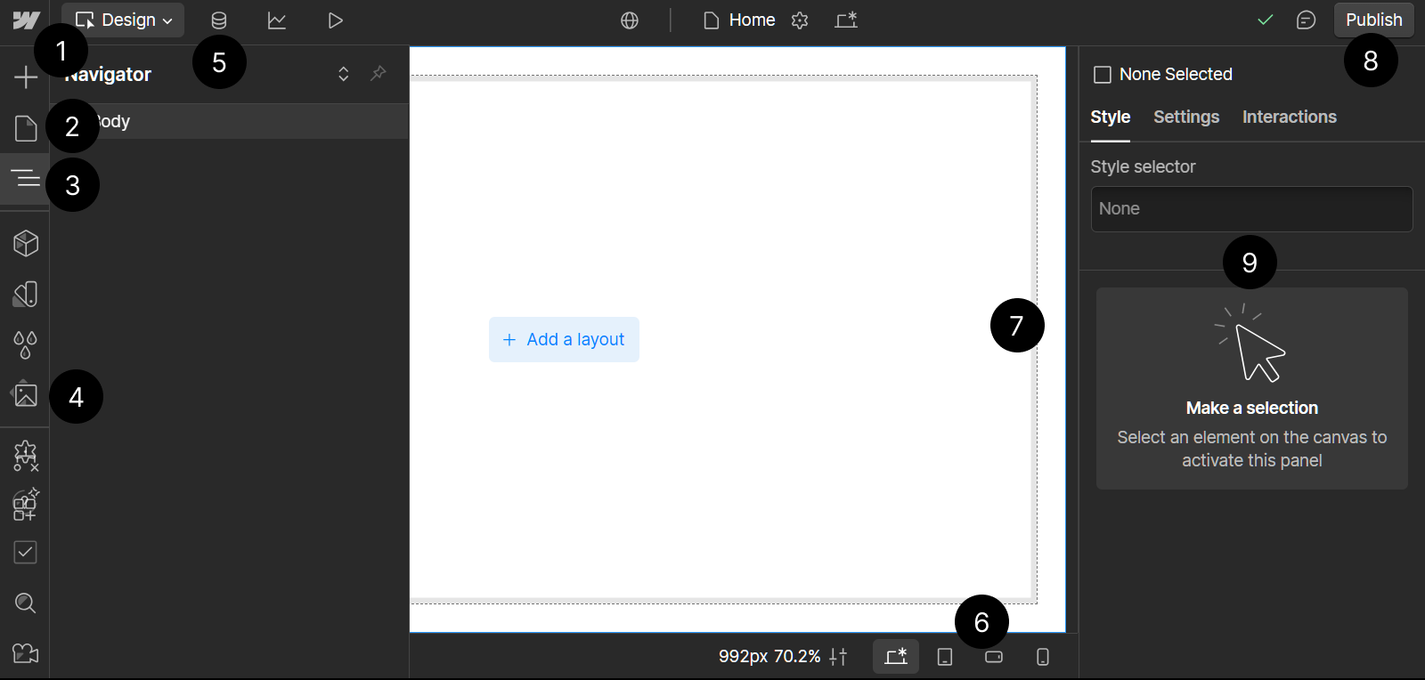 Cách tạo website với Webflow