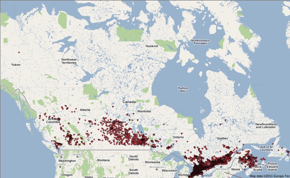 canadian map