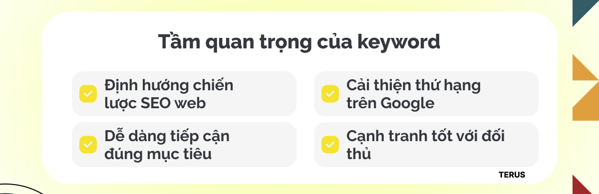 Tầm quan trọng của keyword trong SEO