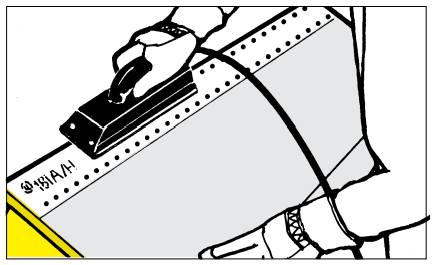 Fig. 8. Closure with heat-activated foil tape