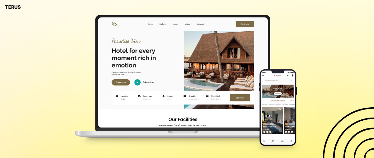 Một giao diện trang web hấp dẫn