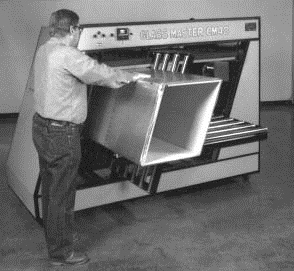 Fig. 12. Fibrous glass duct closure machine