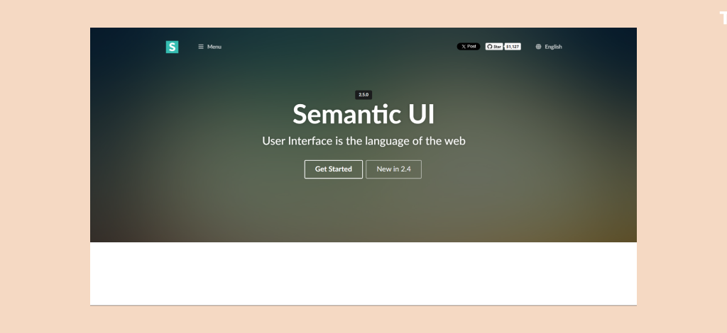 Semantic UI - Framework Front End