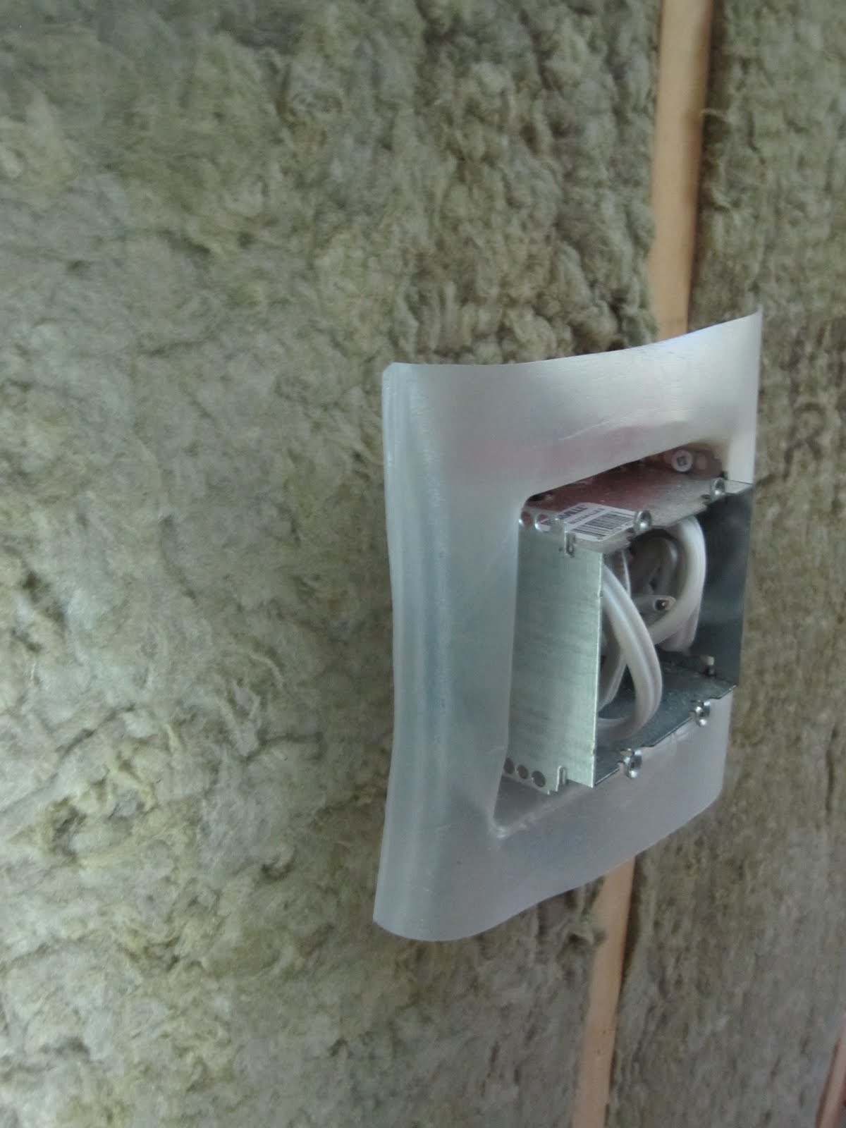 Insulation around electrical box