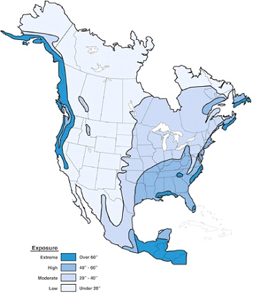 Figure 4: Map of Rainfall Exposure