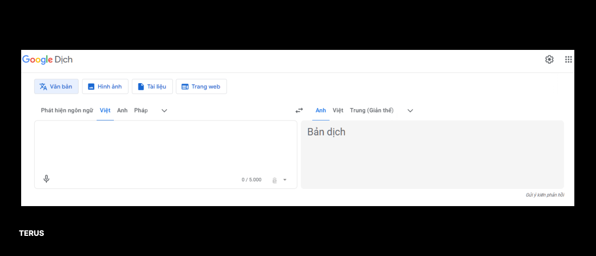 phương pháp dịch của Google thường là từ L1 sang tiếng anh xong tới L2