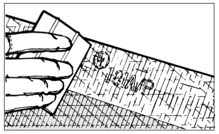 Fig. 7. Closure with pressure-sensitive foil tape