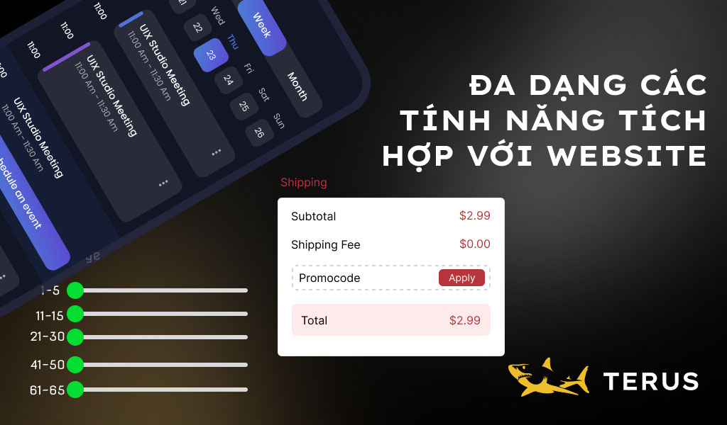 Đa dạng các tính năng tích hợp