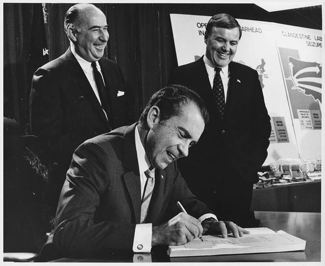 President Nixon Signing the Controlled Substances Act, 1970