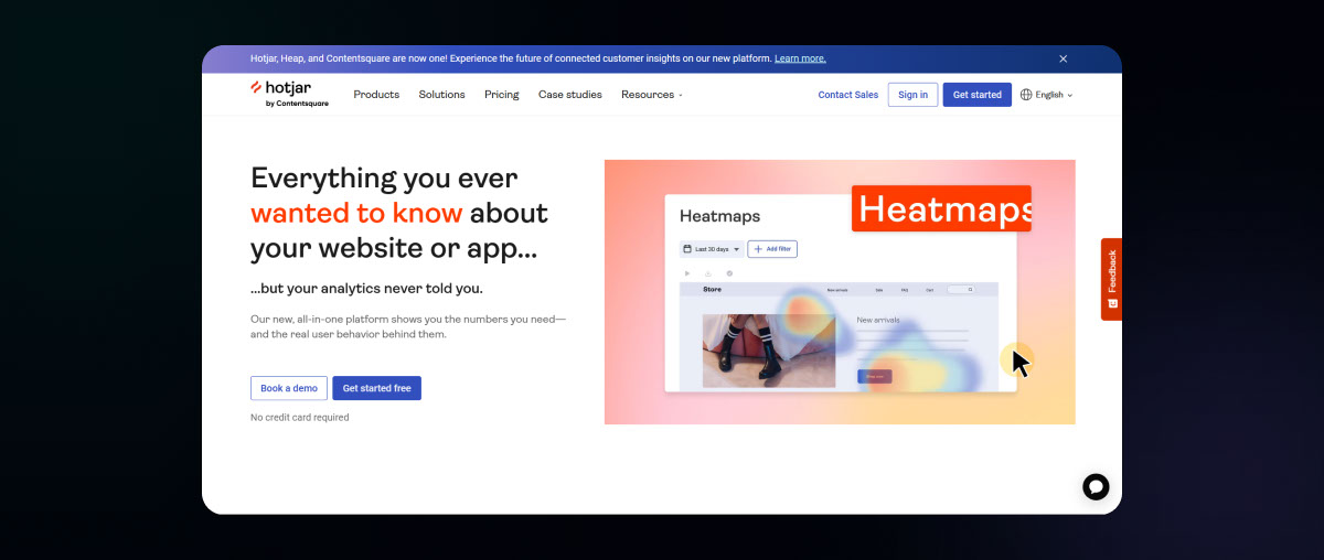 Công cụ marketing online Hotjar