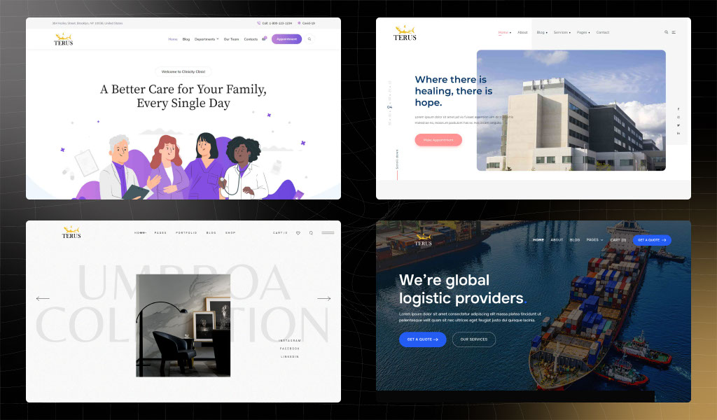 Mẫu website Nội Thất