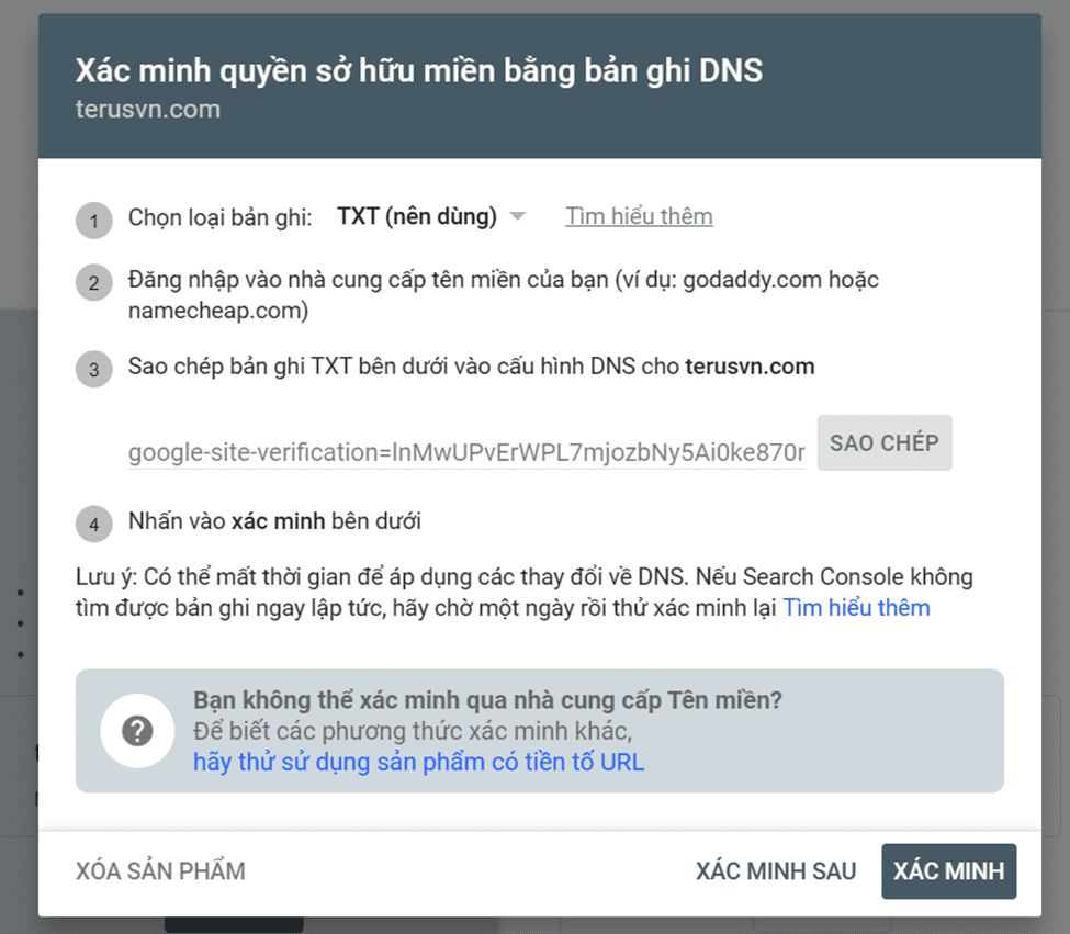 Xác minh tên miền