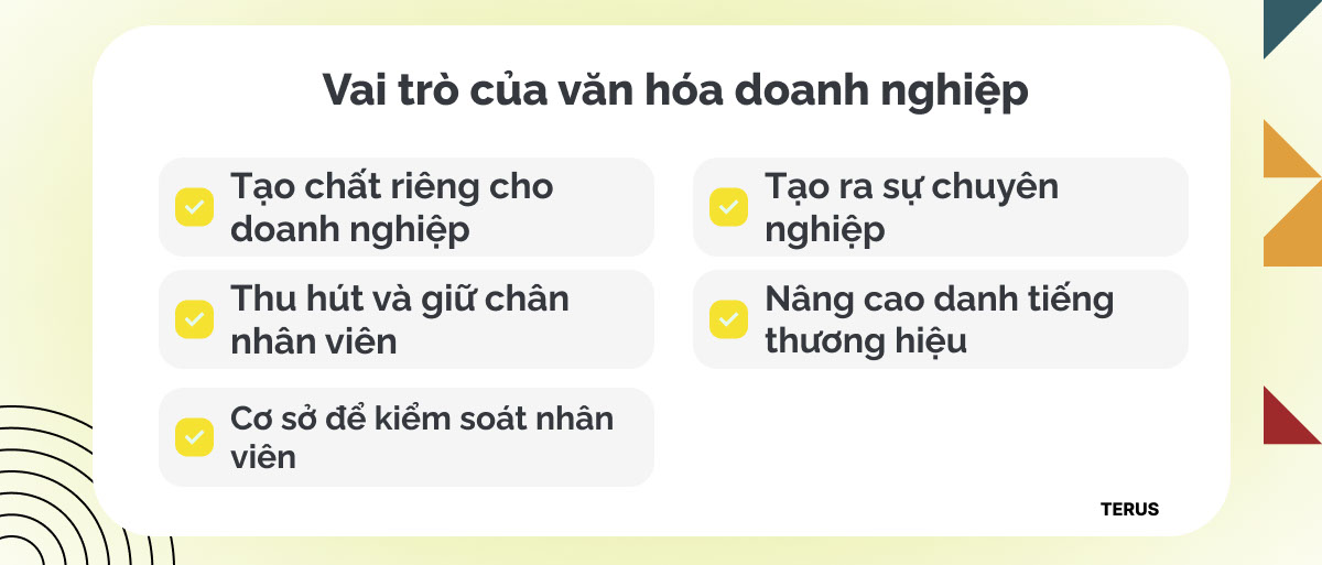 Vai trò của văn hóa doanh nghiệp 