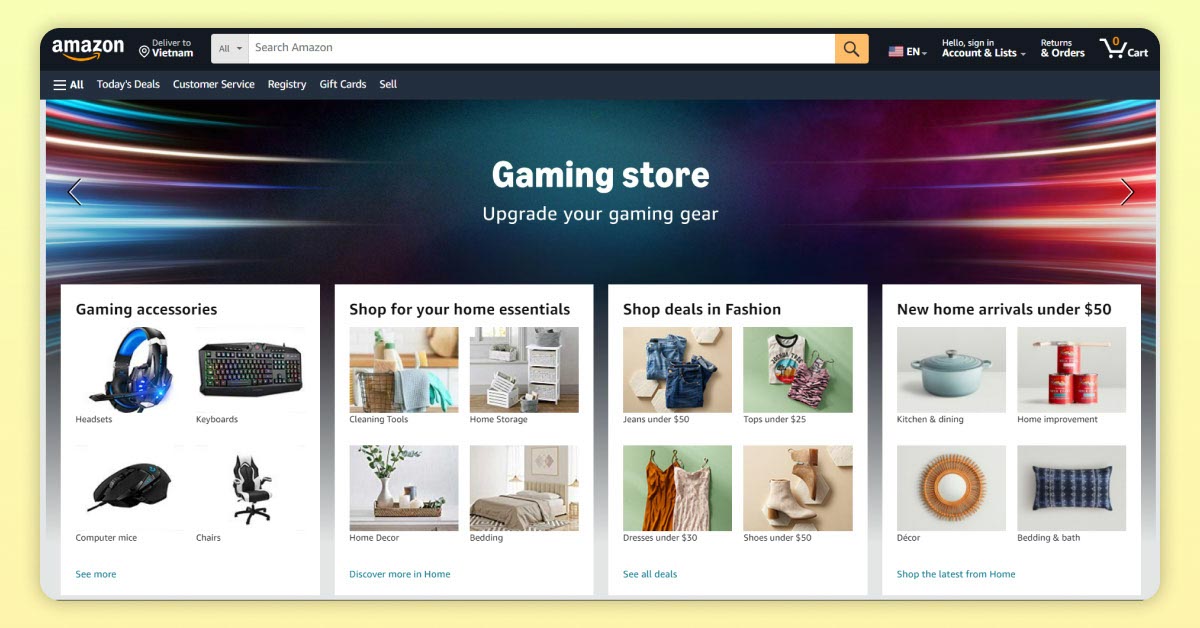 Amazon - Tiếp thị tự động và đề xuất sản phẩm bằng AI