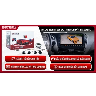 Camera 360 ô tô GOTECH GP6 - Vạn dặm bình an xóa tan điểm mù