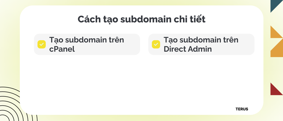 Cách tạo subdomain chi tiết
