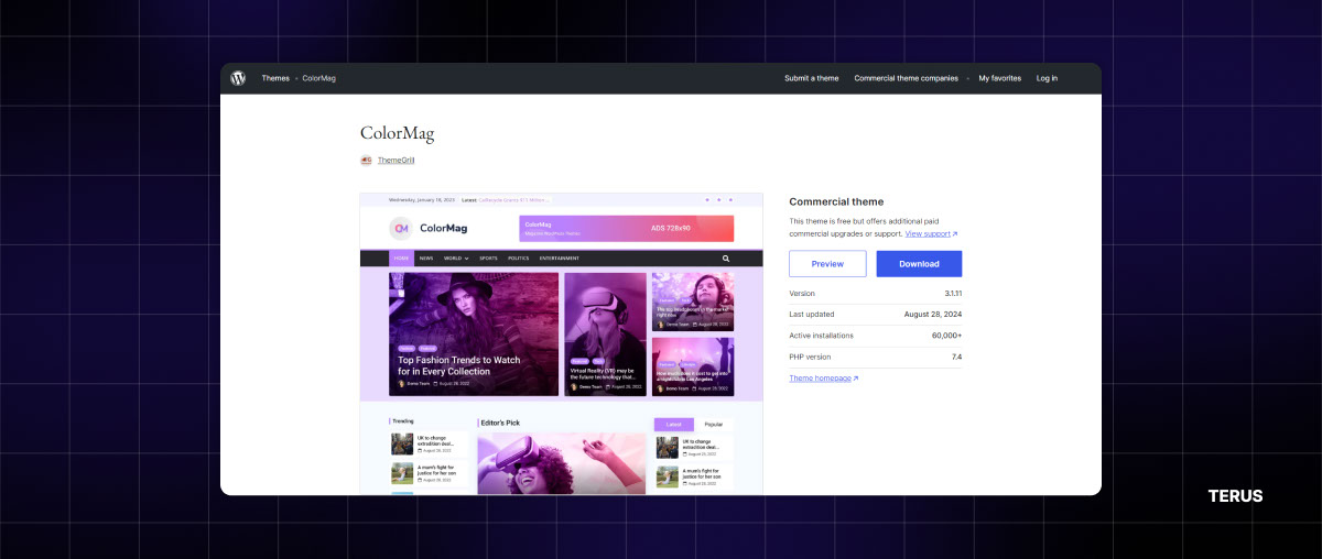 Theme WordPress - ColorMag