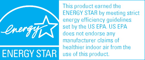 ENERGY STAR certified room air purifiers