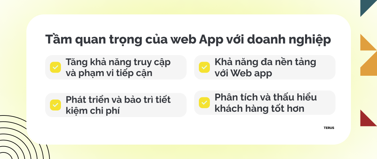 Tầm quan trọng khi thiết kế Web app đối với doanh nghiệp