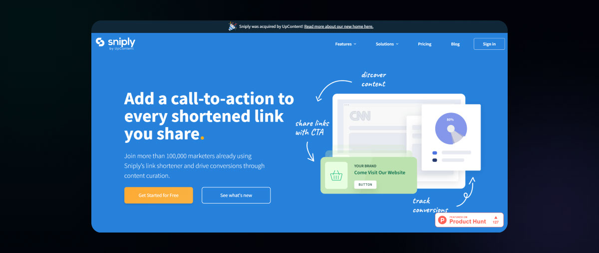 Công cụ marketing online Sniply